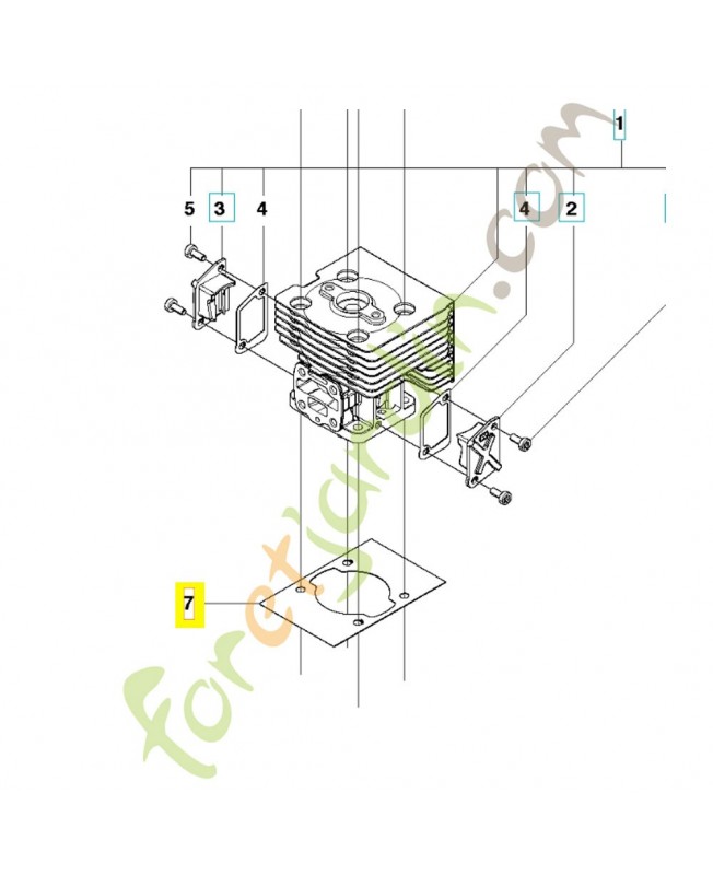 Joint 504119101. Pièce de rechange Husqvarna 