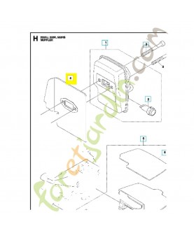 Joint 528070301. Pièce de rechange Husqvarna