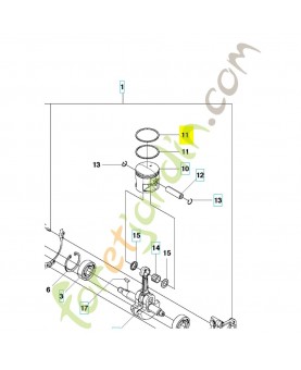 Segment 504120501. Pièce de rechange Husqvarna