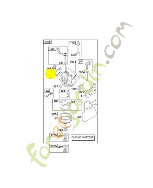 692667 Joint filtre a air