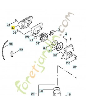 Filtre a air 545057701. Pièce de rechange Husqvarna