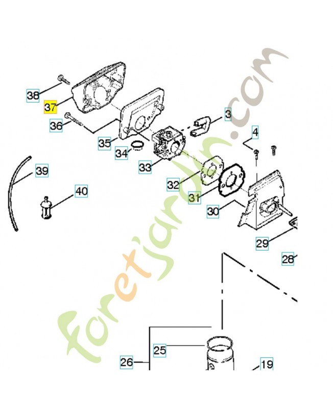 Filtre a air 545057701. Pièce de rechange Husqvarna