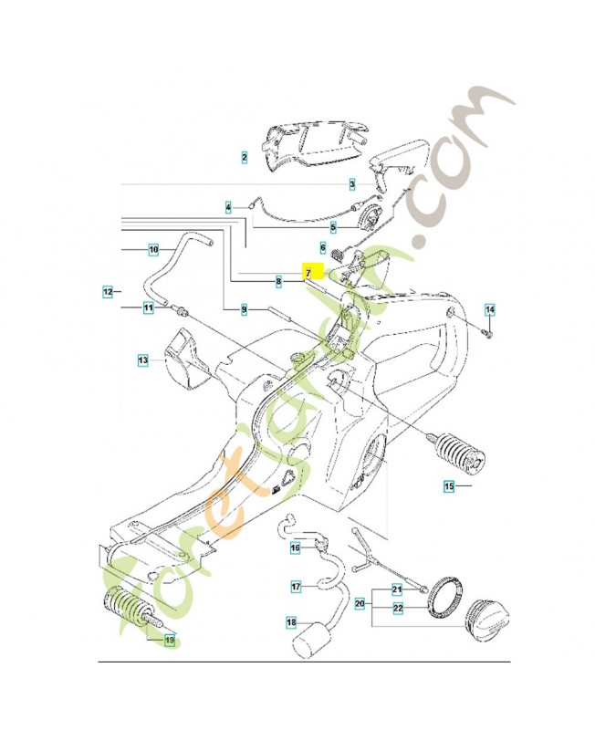 DÉTENTE D'ACCÉLÉRATEUR 537208301 - Pièce de détachée Husqvarna