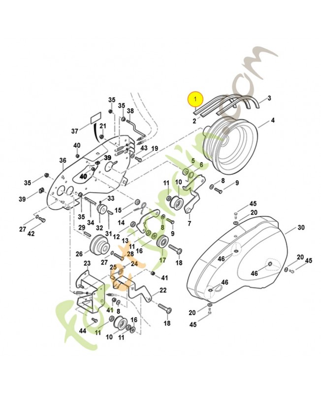 Courroie vh 660  6228-711-5020. Pièce de rechange Sithl / Vicking