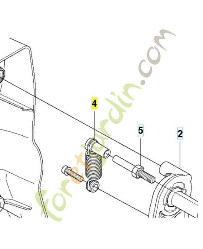 Ressort husqvarna ref. 506068801 Remplace référence 544369901