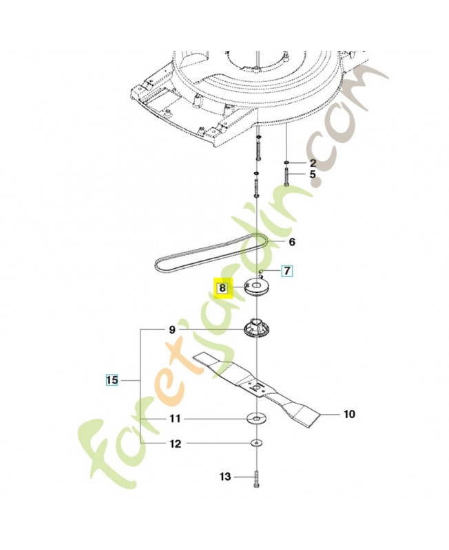 poulie 577611101. Pièce de rechange Husqvarna poulie 577611101. Pièce de rechange Husqvarna
