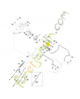 Support 6375-704-1900. Pièce de rechange Sithl / Vicking