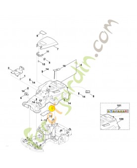 Platine capteur de capot 6301-430-5215. Pièce détachée Stihl / Vicking