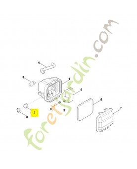 Soufflet de pompe 0004-121-6200. Pièce détachée Stihl / Vicking