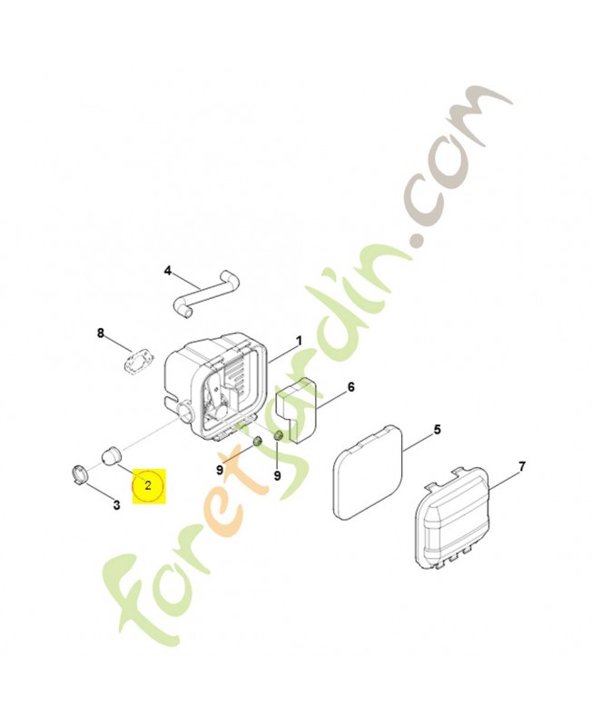 Soufflet de pompe 0004-121-6200. Pièce détachée Stihl / Vicking