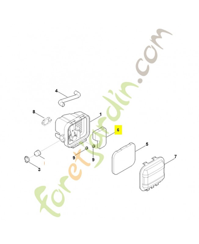 Filtre 0004-124-2800. Pièce détachée Stihl / Vicking