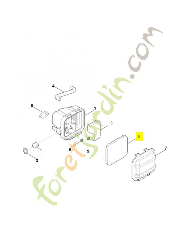 Préfiltre 0004-124-1500. Pièce détachée Stihl / Vicking