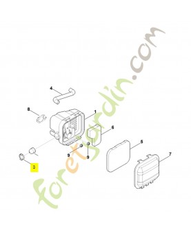 Bague de serrage 0004-121-9700. Pièce détachée Stihl / Vicking