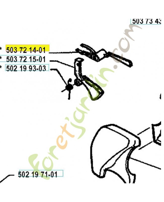 Gachette de securite  référence 503721401