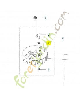Ressort 573951501. Pièce de rechange Husqvarna