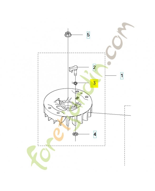 Ressort 573951501. Pièce de rechange Husqvarna