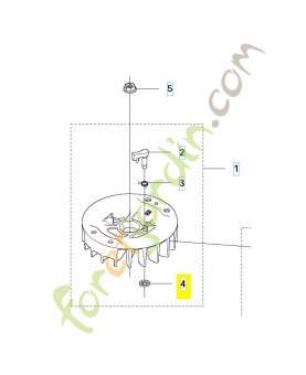 Rondelle de blocage 735583000. Pièce de rechange Husqvarna