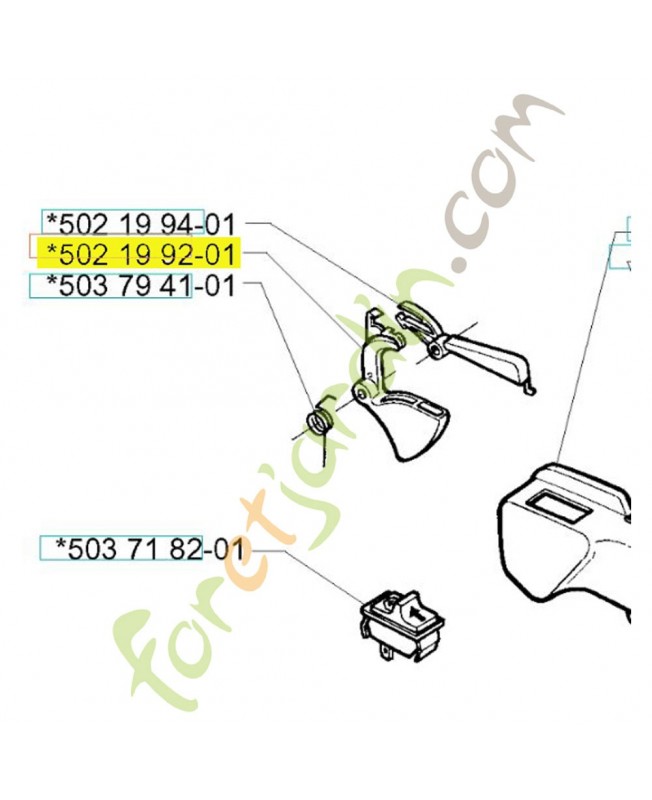 DÉTENTE D'ACCÉLÉRATEUR 502199201 DÉTENTE D'ACCÉLÉRATEUR 502199201