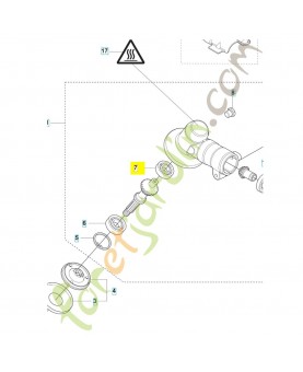 Roulement a billes 738219800. Pièce de rechange Husqvarna