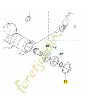 Circlips 735312510. Pièce de rechange Husqvarna