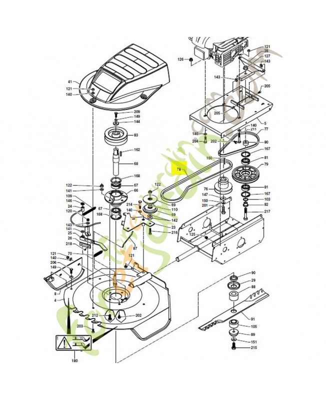 Courroie de lame référence 531008487