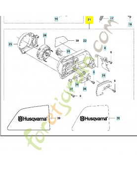 carter d'embrayage complet 578914201. Pièce de rechange Husqvarna