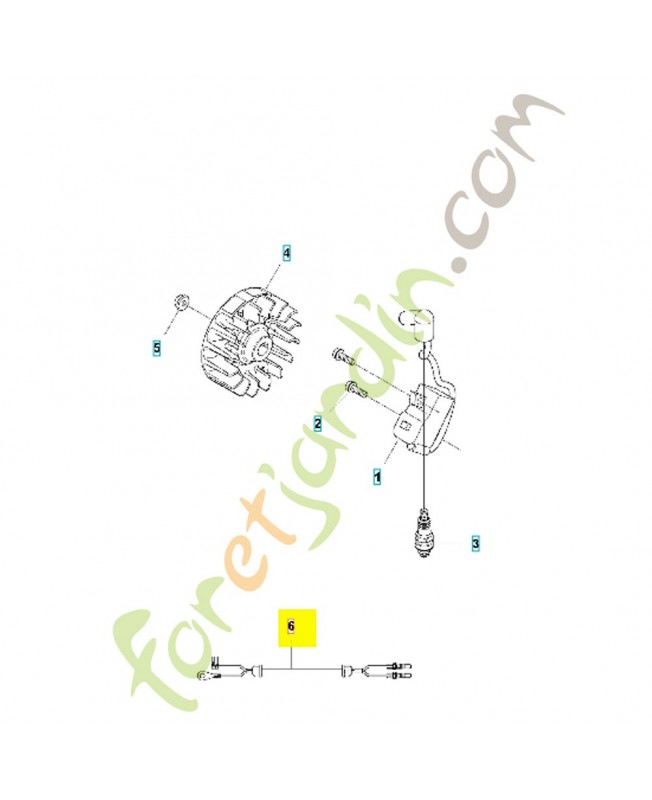 CABLE 574488901- Pièce de détachée Husqvarna