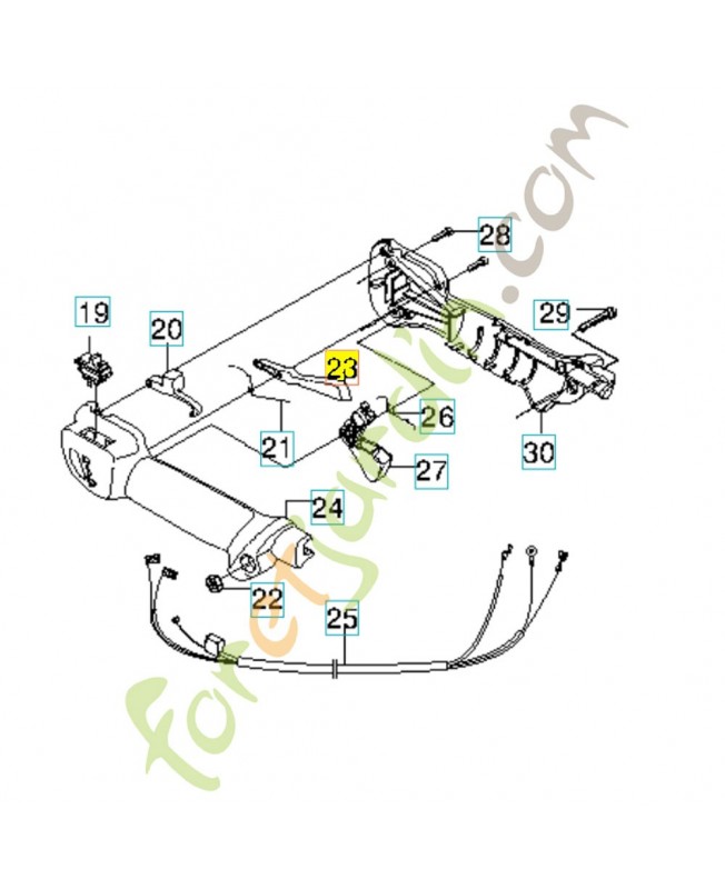 Gachette de sécurité 506495101. Pièce de rechange Husqvarna
