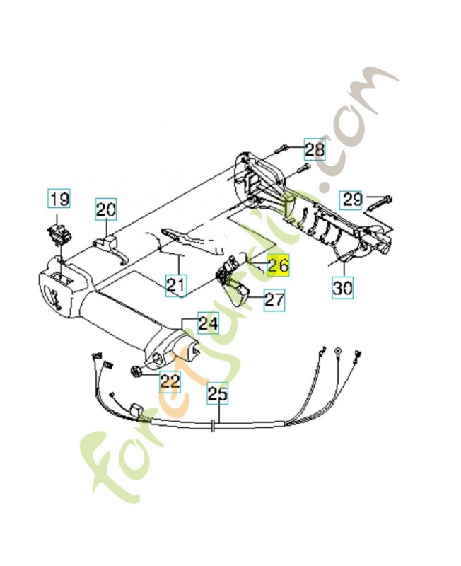 Ressort 537174201. Pièce de rechange Husqvarna