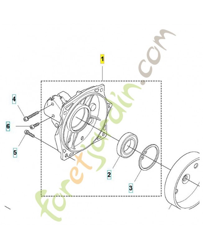 Carter d'embrayage 503954105. Pièce détachée Husqvarna Carter d'embrayage 503954105. Pièce détachée Husqvarna