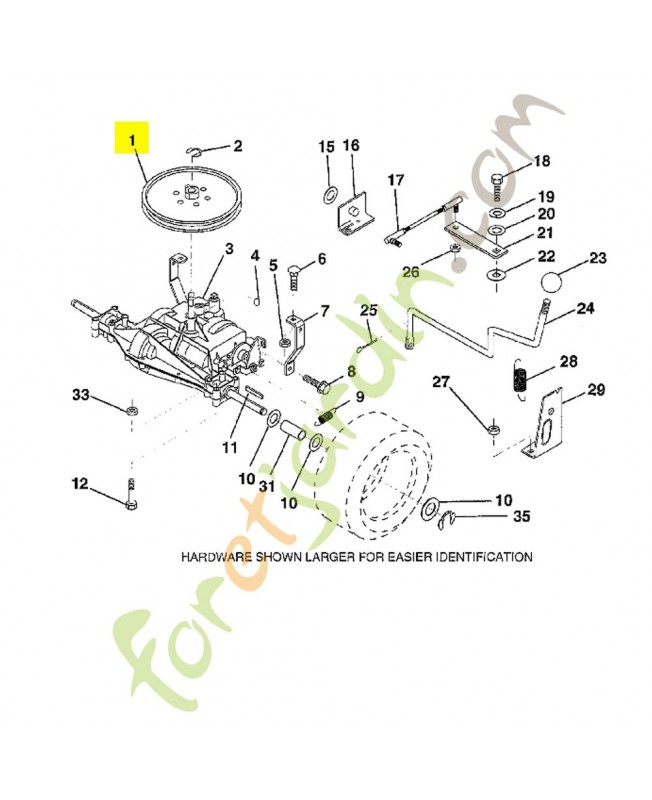 Poulie  532123385. Pièce de rechange Husqvarna Poulie  532123385. Pièce de rechange Husqvarna