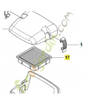 Filtre a air Husqvarna ref. 505271001