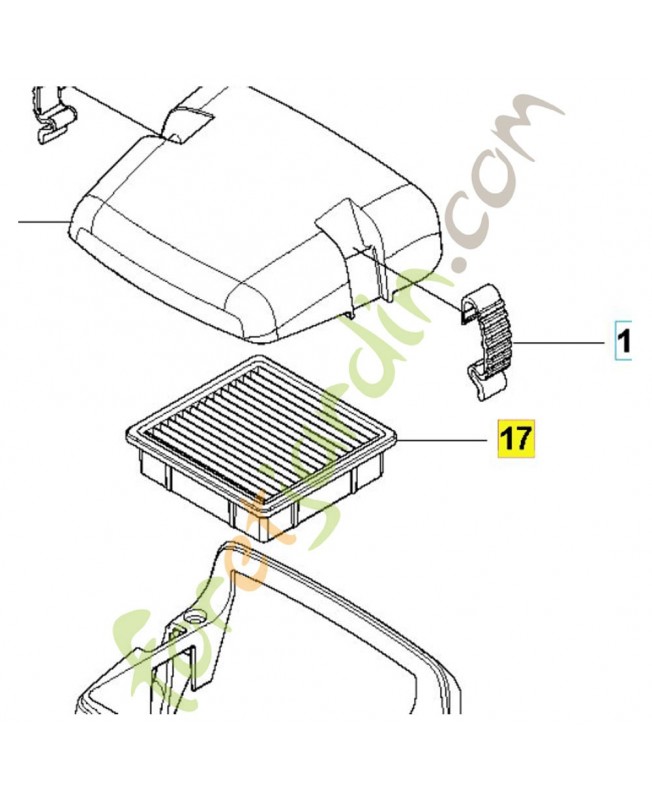Filtre a air Husqvarna ref. 505271001
