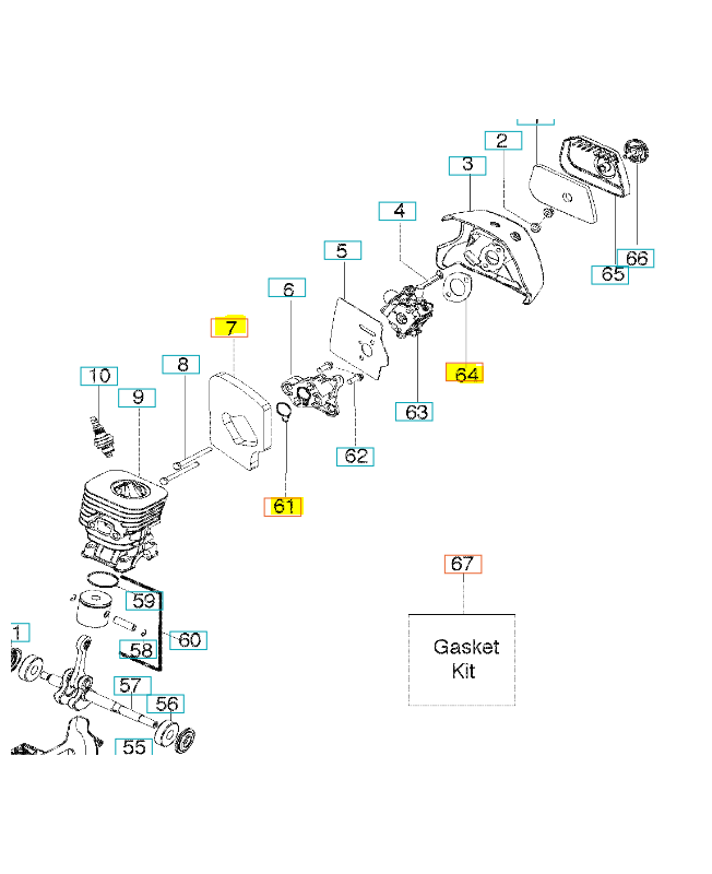 jeu de joints éférence 545008084 Remplace la référence 545081898