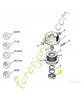 Écrou prise étoilé 4002-740-6700. Pièce de rechange Sithl / Vicking