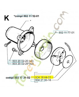 Rondelle 504184401. Pièce de rechange Husqvarna