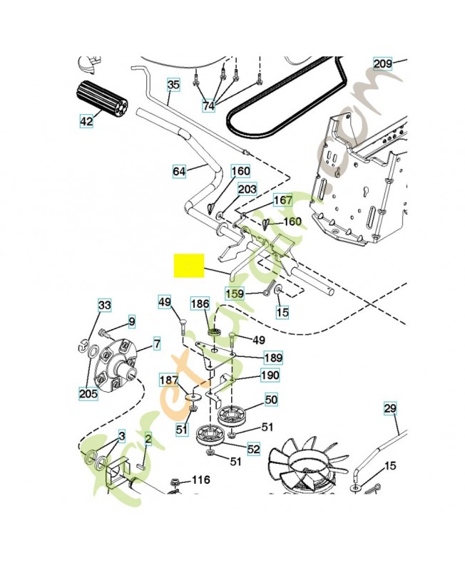maillon husqvarna 582217001 . Pièce détachée Husqvarna
