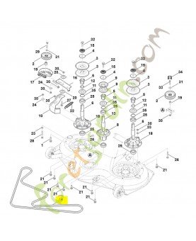 Courroie de lame 6170-704-2111. Pièce de rechange Sithl / Vicking