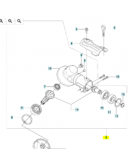 Renvoi d'angle husqvarna réf : 537295803