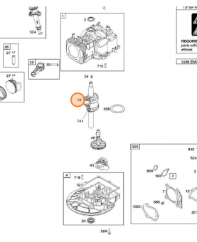 Vilebrequin 590537   Briggs & Stratton