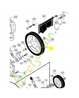 roue. Pièce de rechange Husqvarna reference 585911001