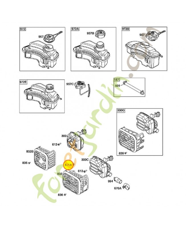 793500 Vis 0003-000-2112. Pièce de rechange pour moteur thermique Briggs et Straton