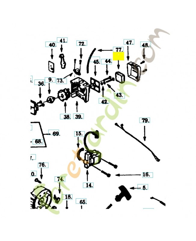 Filtre a air 530037331. Pièce de rechange Husqvarna 