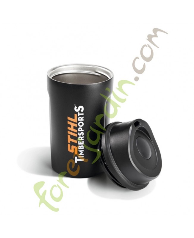 Mug noire en acier inoxydable Édition TIMBERSPORTS®