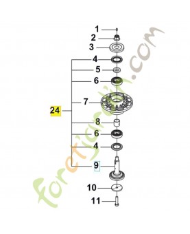 ensemble du boitier de roulement