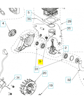 Roulement à aiguilles 8x11x10