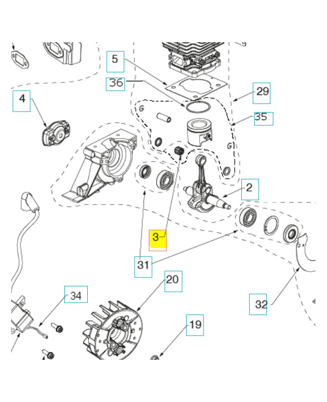 Roulement à aiguilles 8x11x10