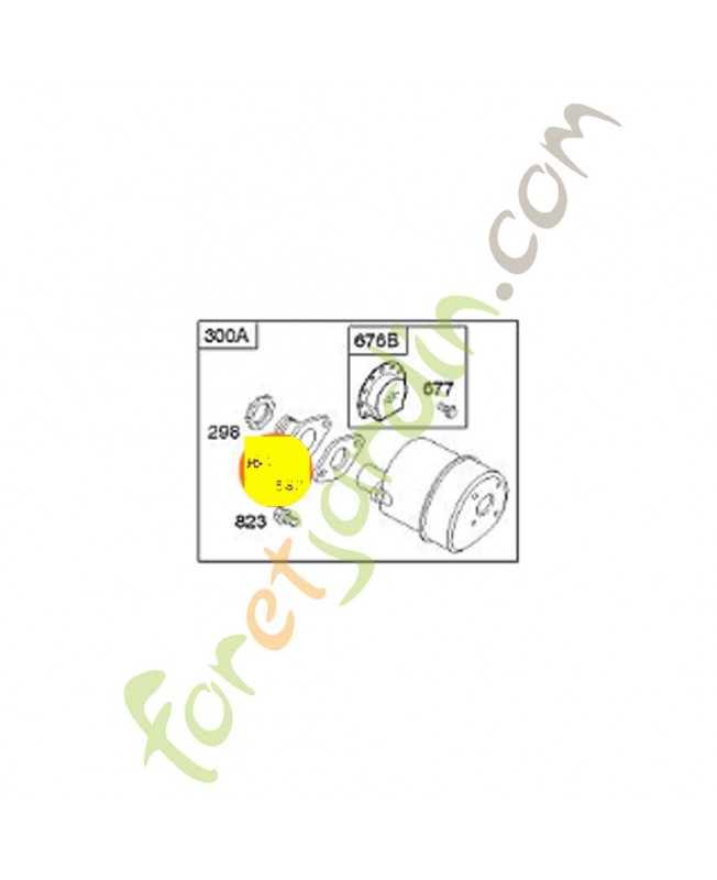 691314 Joint cote echappement. Pièce de rechange pour moteur thermique Briggs et Straton
