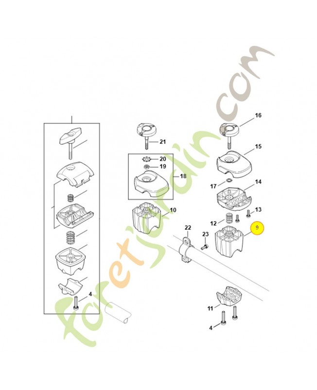 Support 4147-790-7602. Pièce détachée Stihl / Vicking Support 4147-790-7602. Pièce détachée Stihl / Vicking