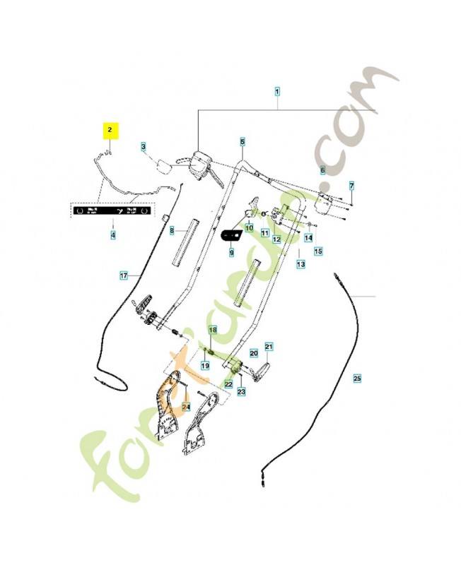 Réglage husqvarna 584442504 . Pièce de rechange Husqvarna